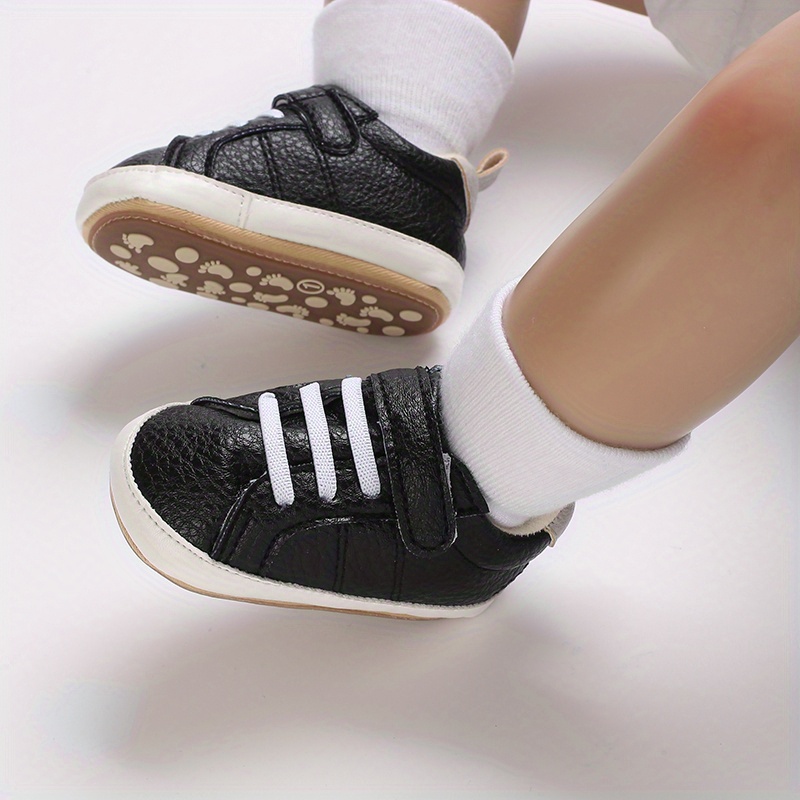 Baby Boys Girls Hook Loop Comfy Non slip Crib Shoes First - Temu Australia