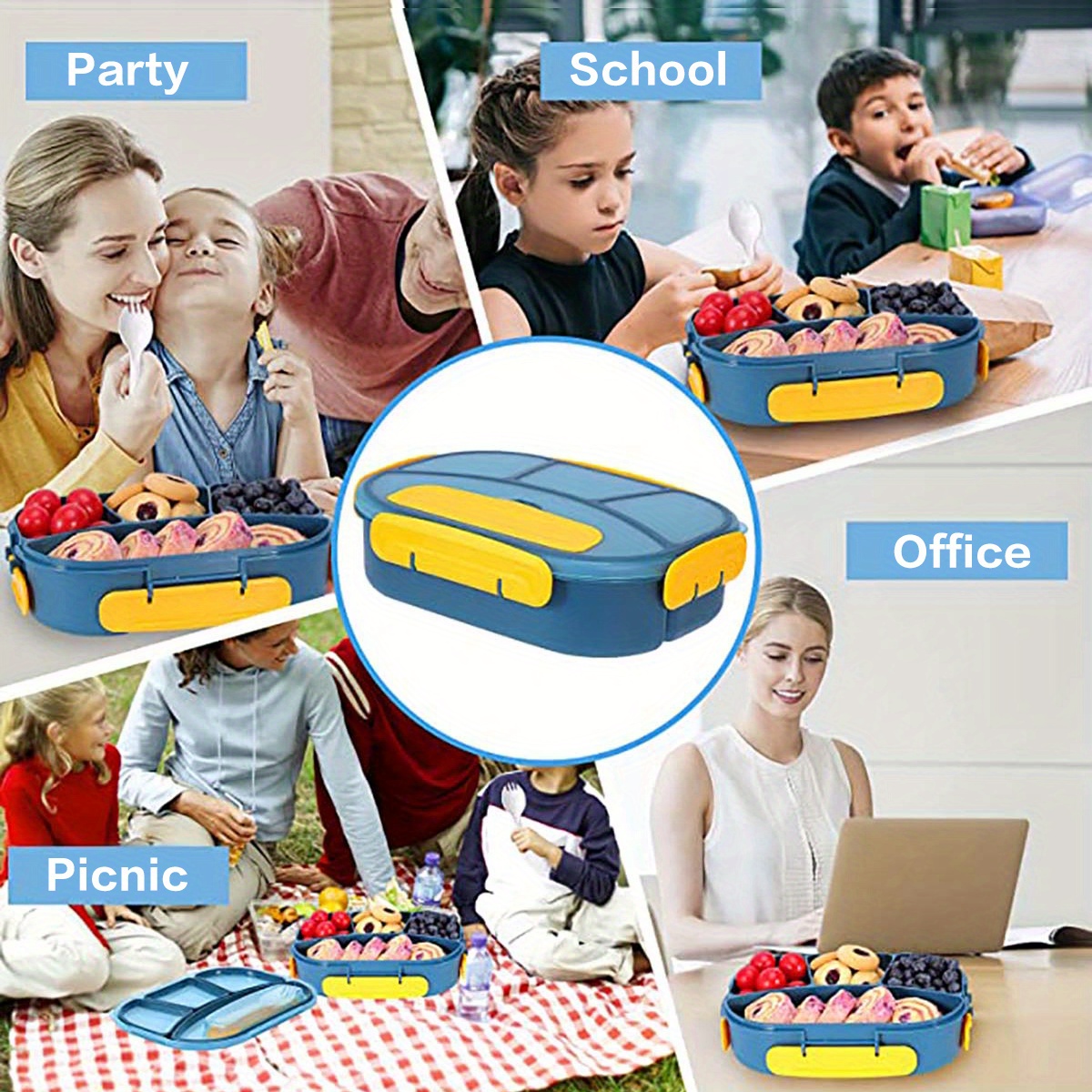 Adult Lunch Box Bento Box Lunch Containers For Adults/teens Temu