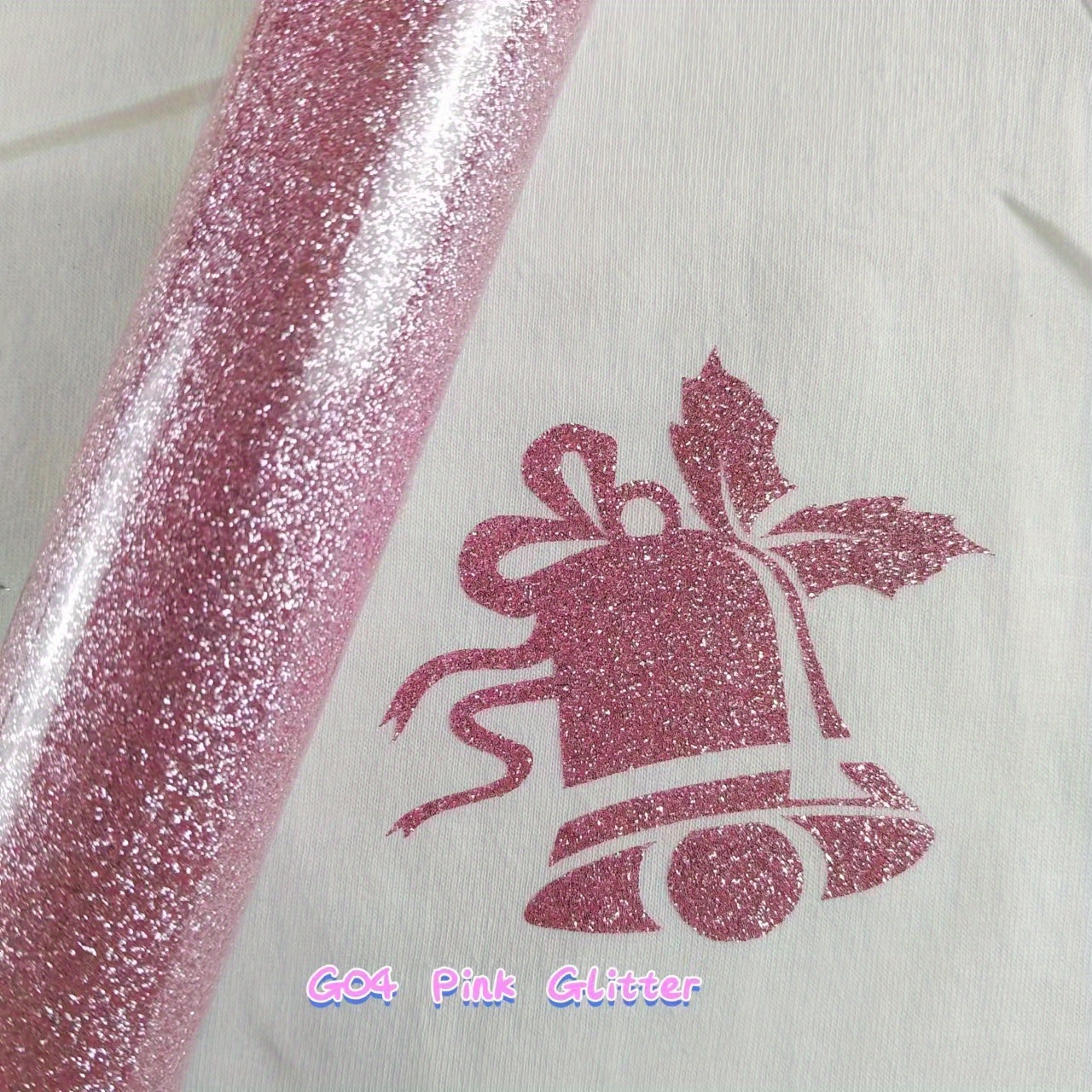 Golden Glitter Htv Vinyl For Cricut Machine Craft Vinyl Roll For