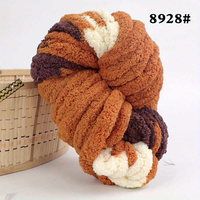 Mixed Chunky Chenille Yarn Super Soft Giant Coarse Chenille - Temu