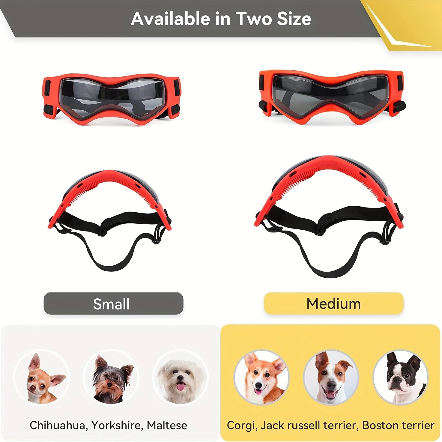 1pc Uv Protection Dog Goggles Keep Your Small Dog Safe During Outdoor