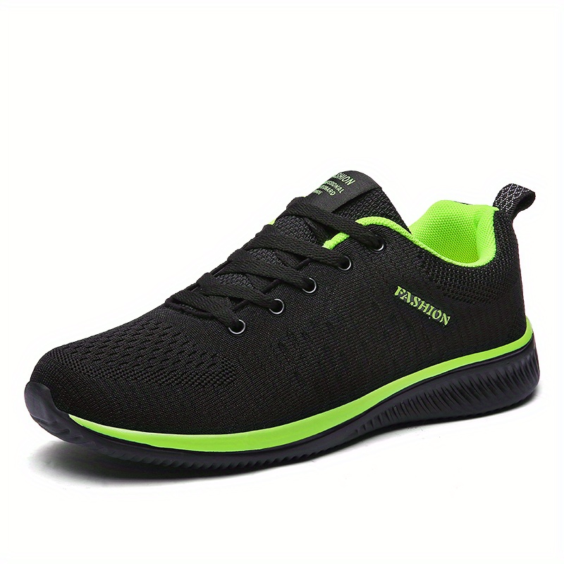 Men's Trendy Knitted Breathable Lightweight Comfy Sneakers For Running ...