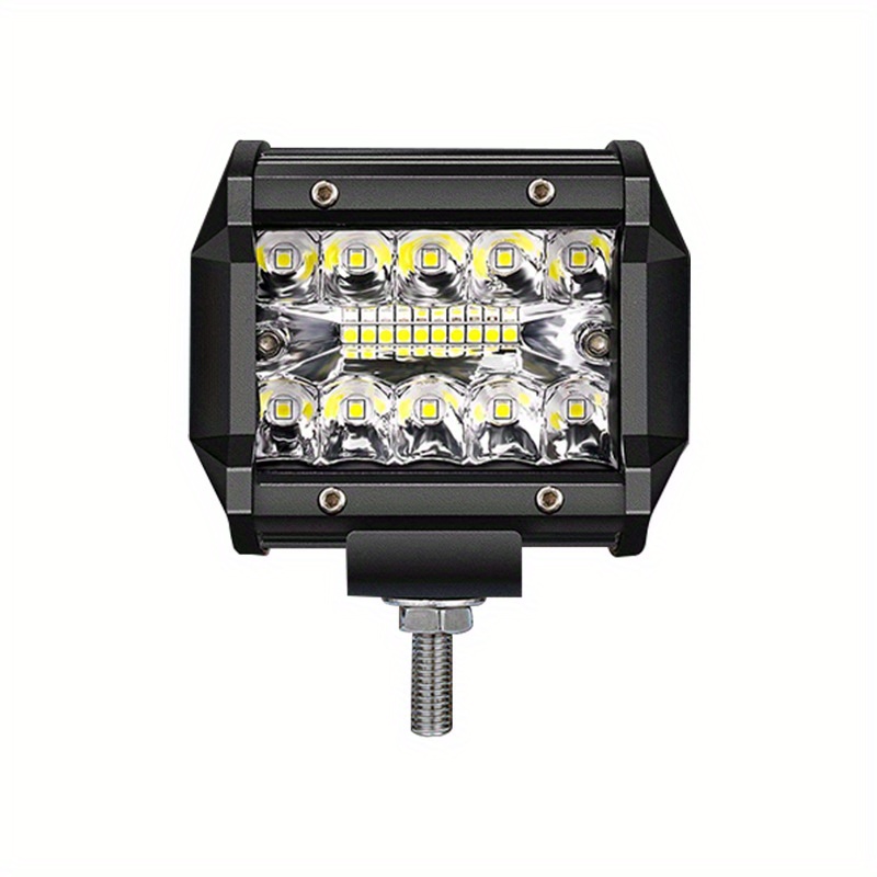 Cápsulas de luz LED, luz de trabajo LED cuadrada de 4 pulgadas y 48 W, luz  de foco e inundación, luces de conducción todoterreno, luz de camión, luz