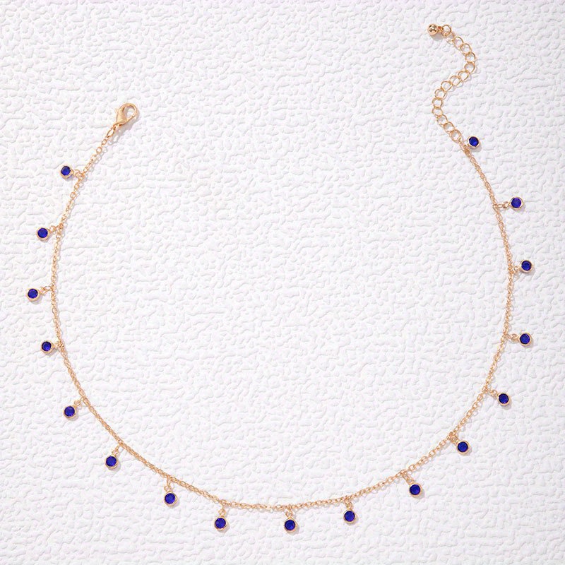 Easy Bead Pendant Single Layer Chain Necklace Hip-hop Influencer Same Style All-match Clavicle Chain Neck Jewelry Women