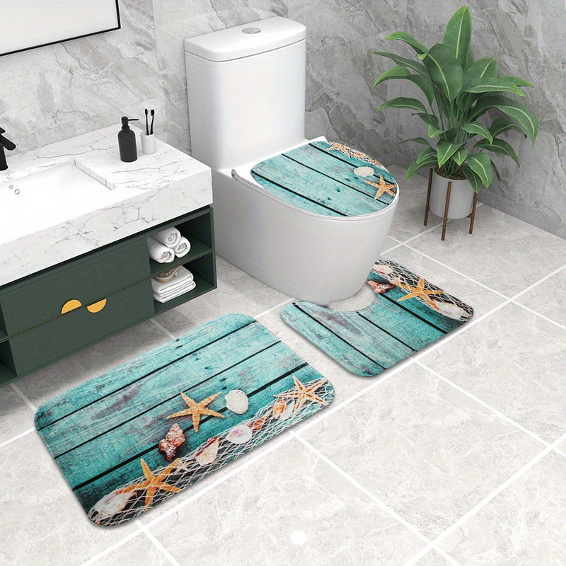 Bathroom Rugs Set Ultra Soft Non slip Bath Rug And Absorbent - Temu