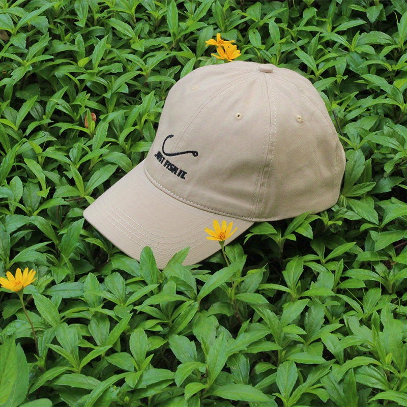 Letter Embroidered Baseball Fishing Hat Breathable Soft - Temu