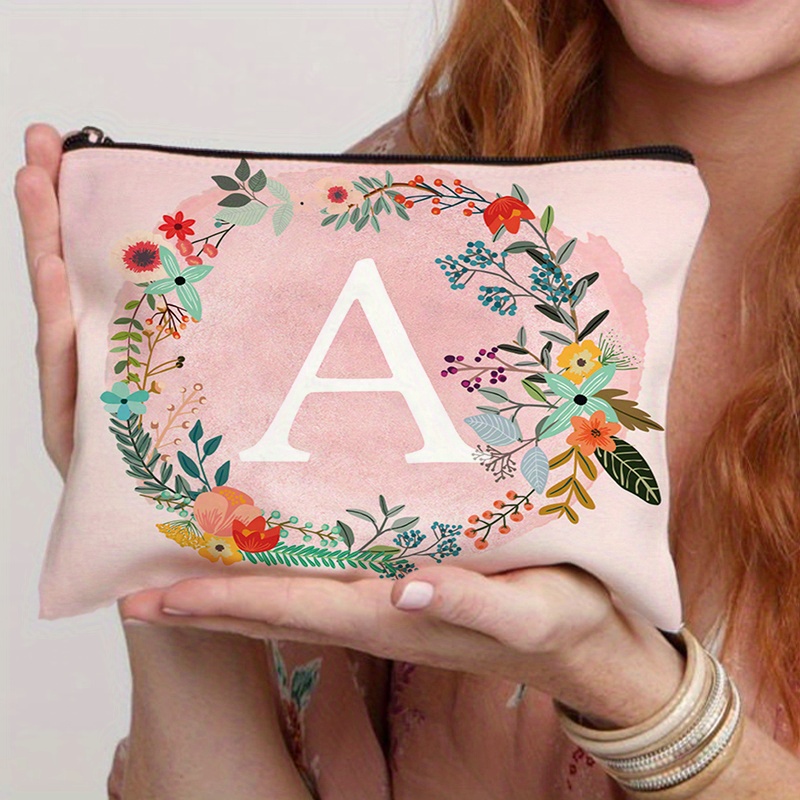 Embroidered Bridesmaid Cosmetic Bag
