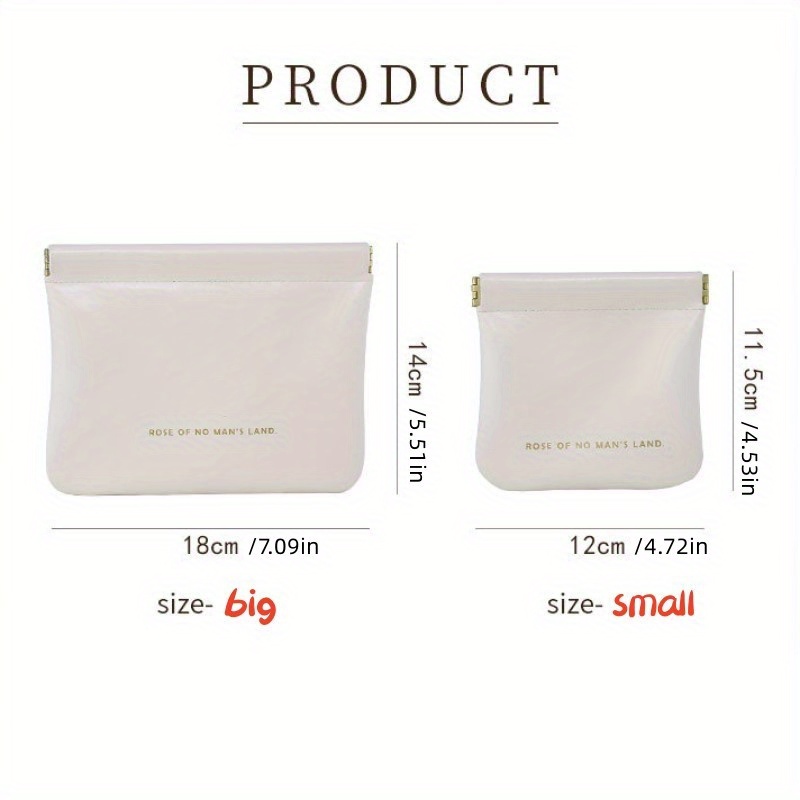 1pc Rose of No for Man's Land Coin Wallet ? Portable Mini Lipstick & USB Cable Organizer Bag for Women, Men, and Students, Beige with Golden Zipper, Compact Design for Travel, Daily Use, and Small Essentials, Techfriendly Pouch | Chic Storage Bag | Beige Wallet