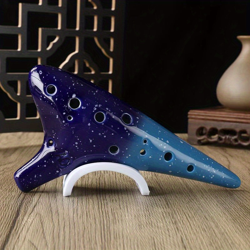 12 trous en céramique Ocarina Alto C Style étoilé Instrument de