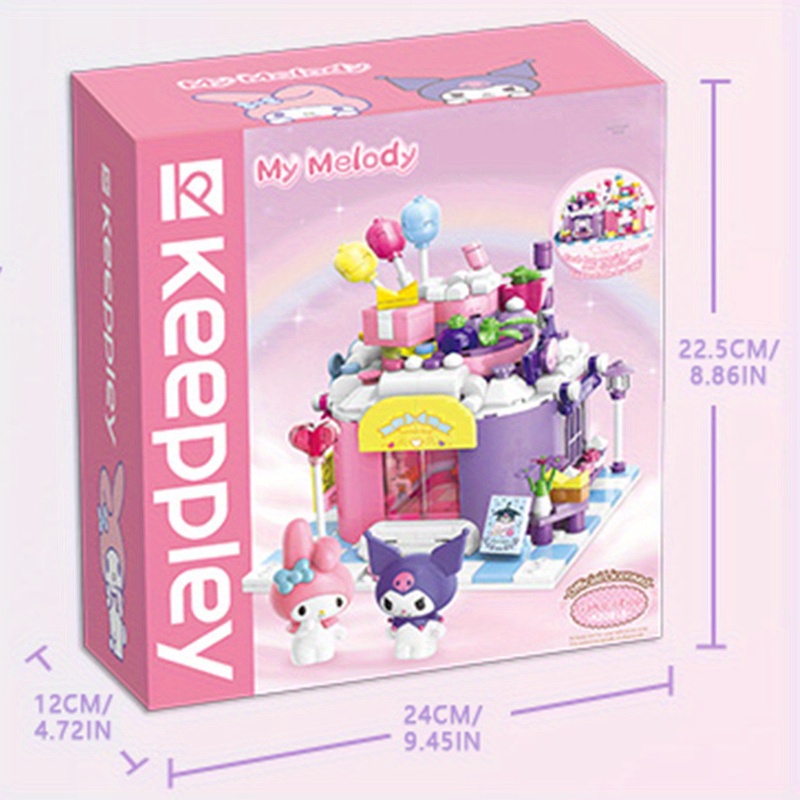 Keeppley Kuromi Melody Hello Kitty Building Block Model, Cartoon Animation  Building Block Assembled Toys Children's Educational Diy Toy Gift Adult  Desktop Decoration - Temu