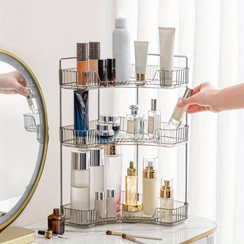 Bathroom Counter Rotating Shelf Organizer - Temu