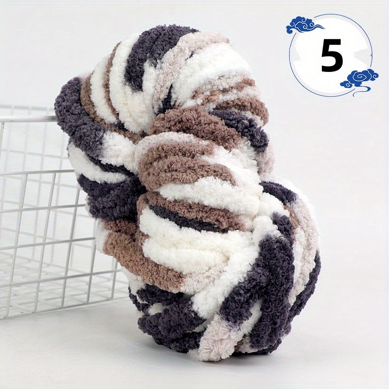  Chunky Soft Chenille Yarn,Fluffy Yarn for Crocheting