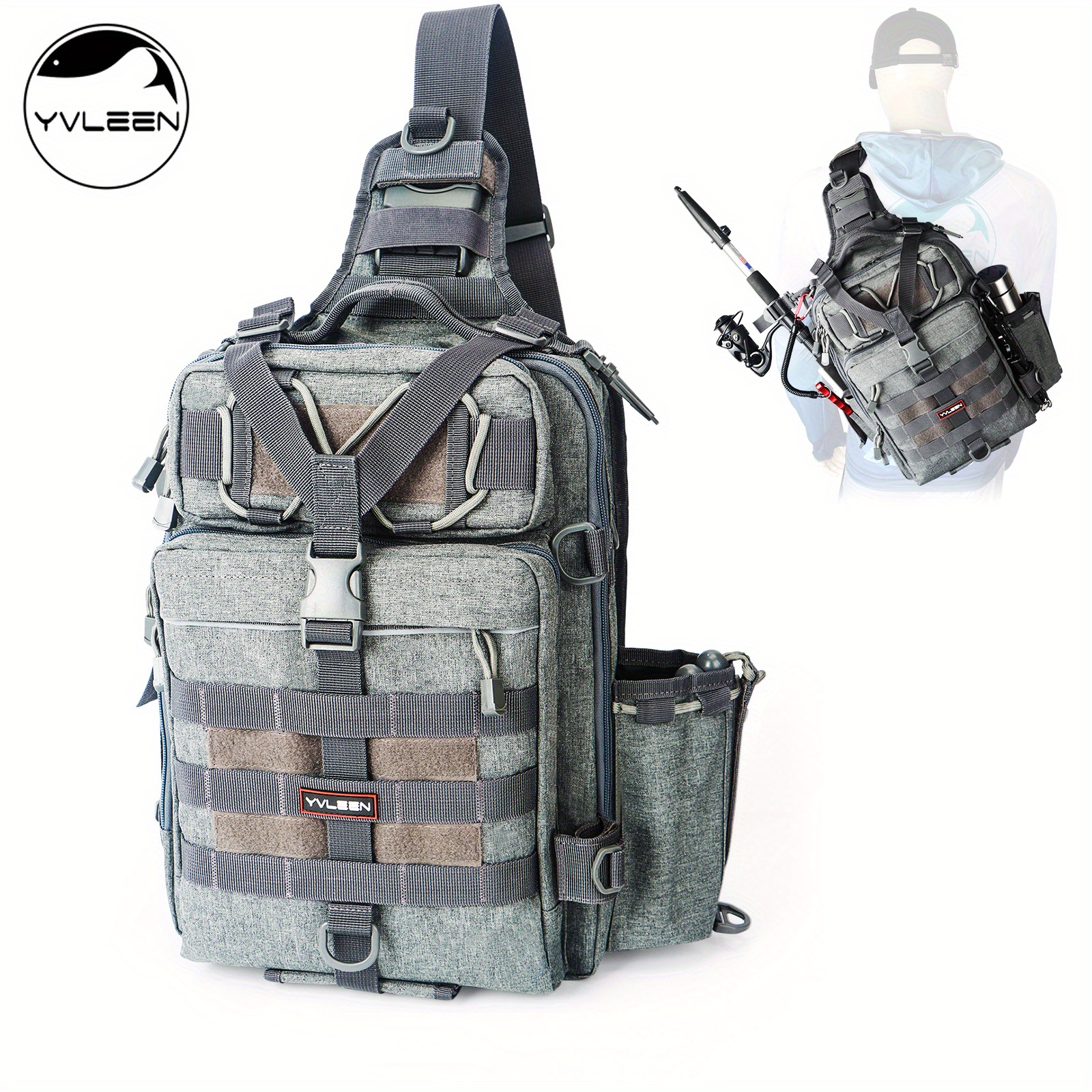 Ultimate Fishing Tackle Backpack Waterproof Rod Holder - Temu United Kingdom