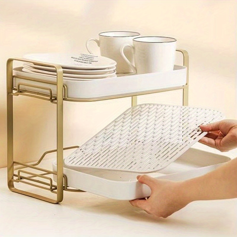 Plastic Cups Drying Rack Kitchen Flexible Countertop Stand Mugs Glass  Holder Dishware Organizer Container Accessories Dish Shelf