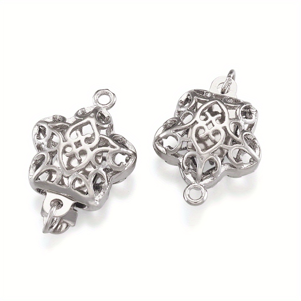 2pcs Round Filigree Jewelry Making Connector