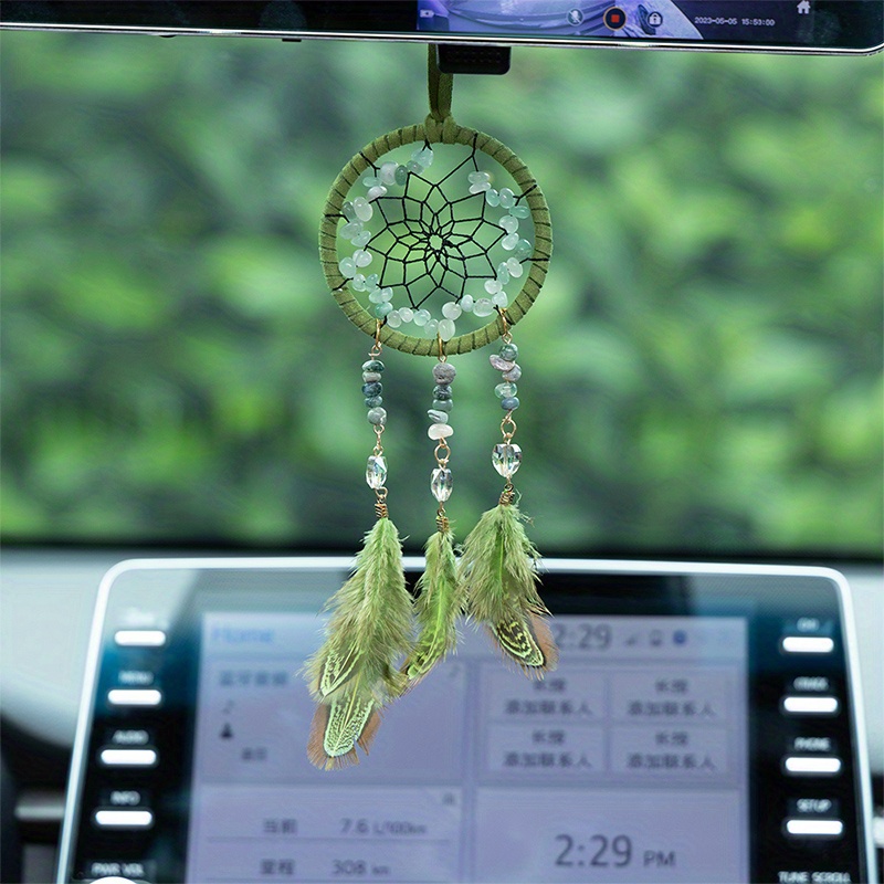 Dream Catcher Car Interior Rearview Mirror Hanging Decor - Temu