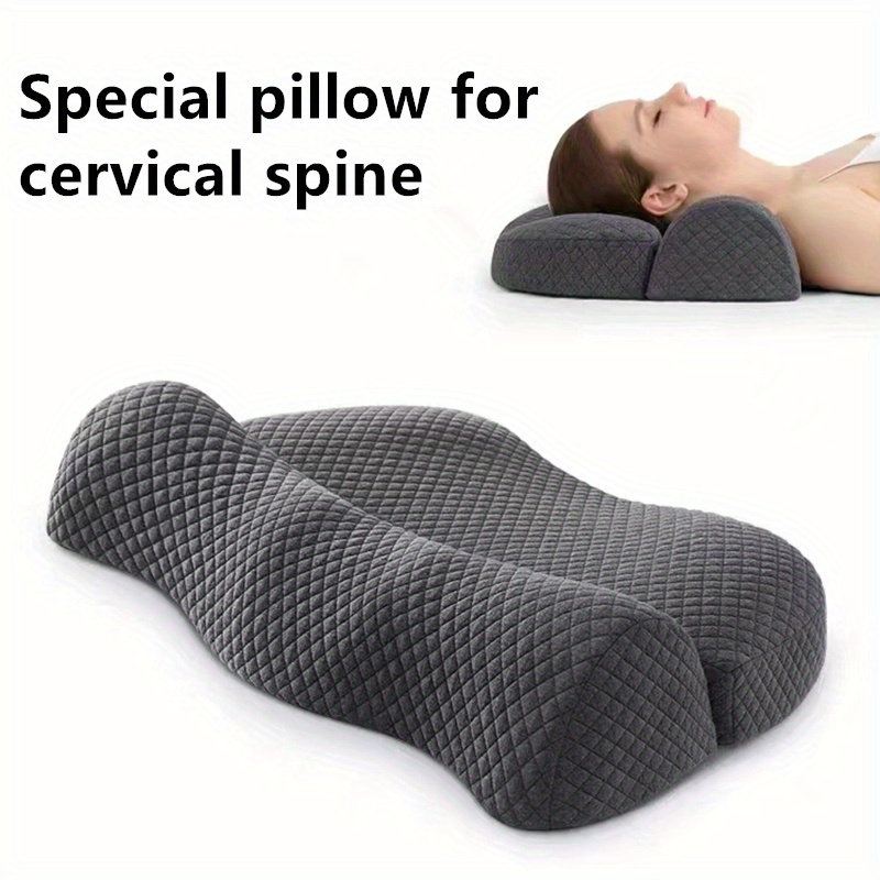 Memory Foam Cervical Neck Pillow Sleeping Pain Relief - Temu Canada