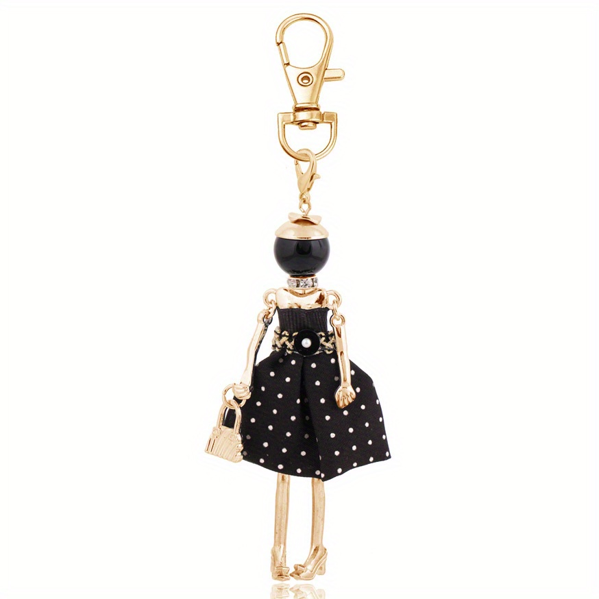 polka   model keychain cute   ring purse bag backpack car pendant charm wedding accessory women gift details 2