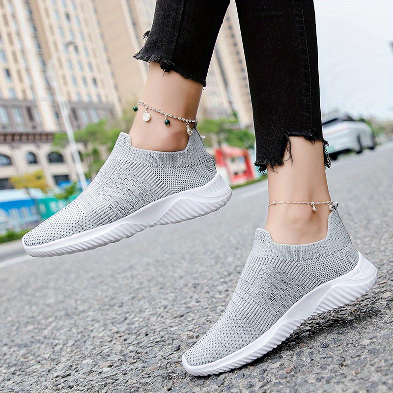 KNIT SNEAKERS - Gray