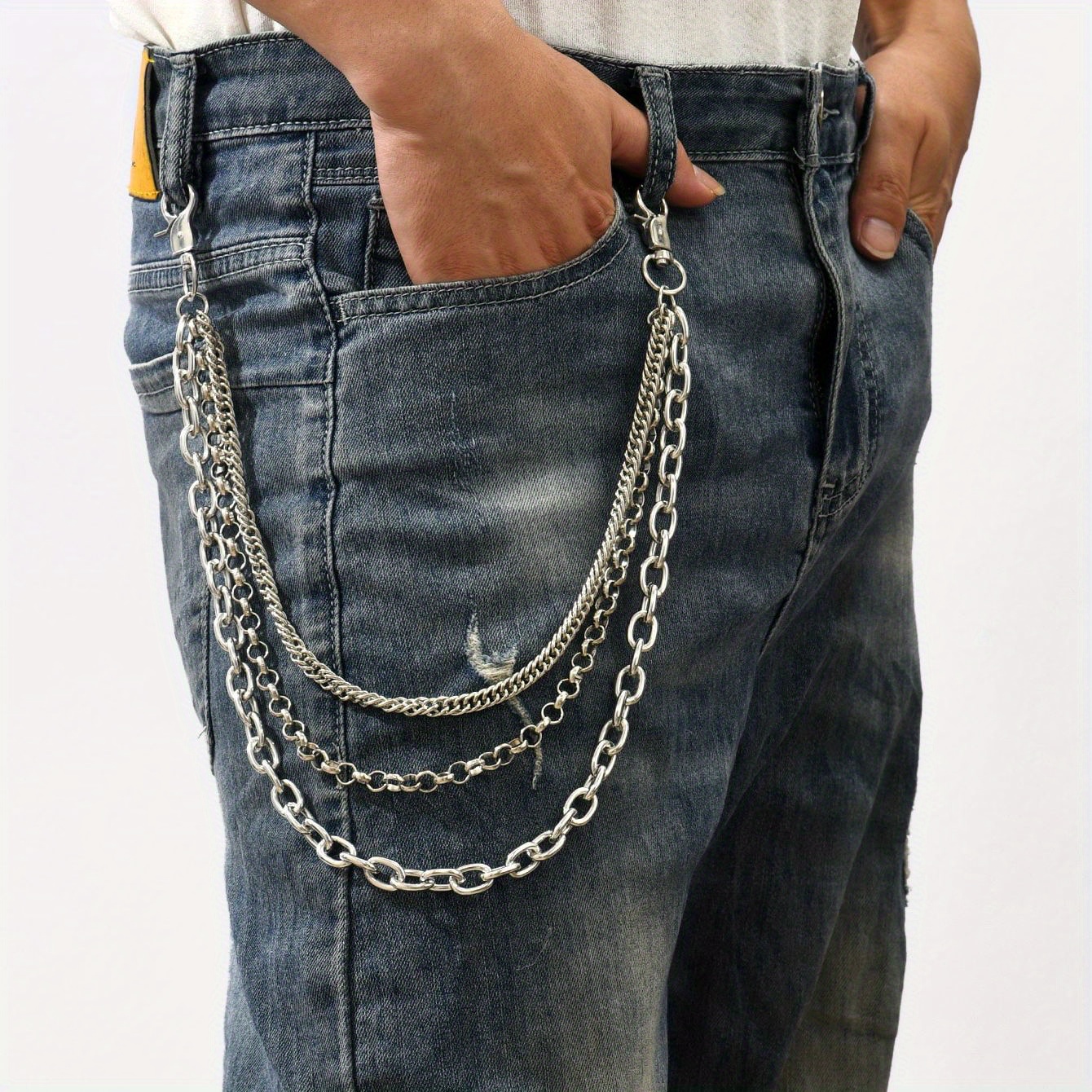 1pc New Pants Chain Fashion Mens Pants Chain Jeans Chain Punk Hip Hop Pants  Chain Waist Chain Ideal Choice For Gifts - Jewelry & Accessories - Temu