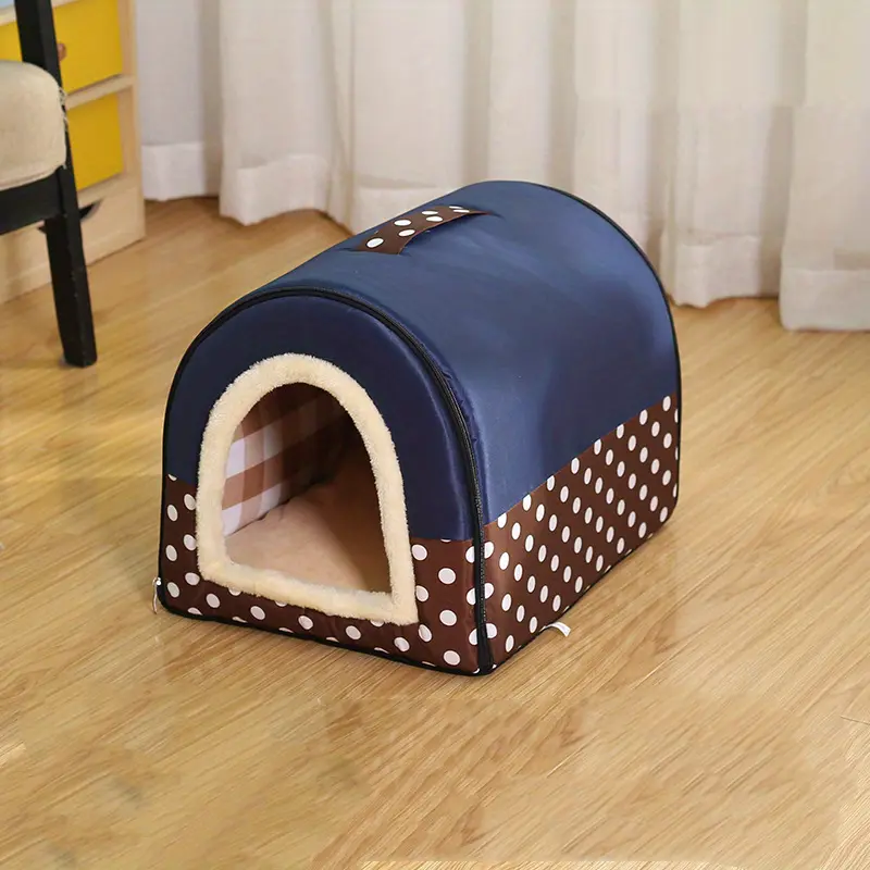 four seasons universal creative cat house plush warm dog nest dog bed soft removable dog house nest details 10