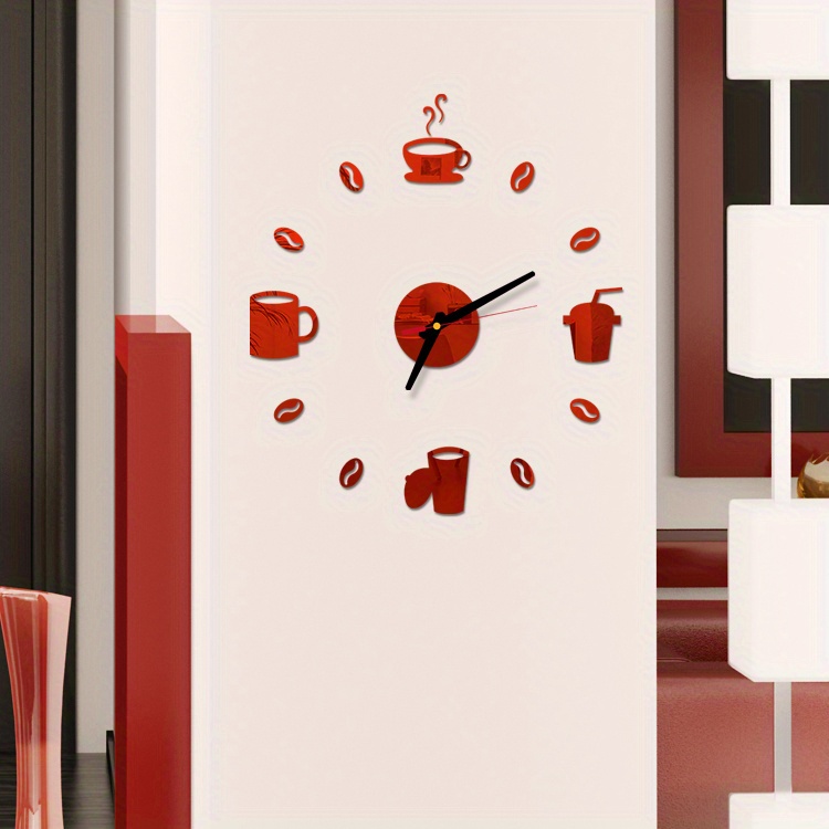 1 Reloj Pared Diy Sin Marco Diy Adhesivo Reloj Pared - Temu