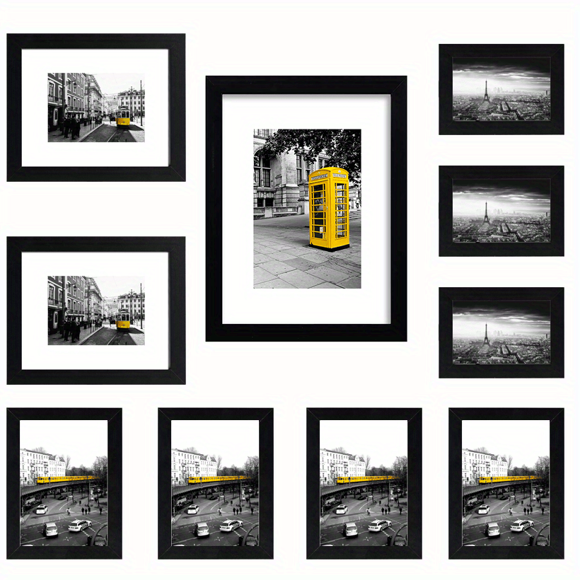 Elegant Designs 3 Photo Collage Frame 4x6 Picture Frame, White