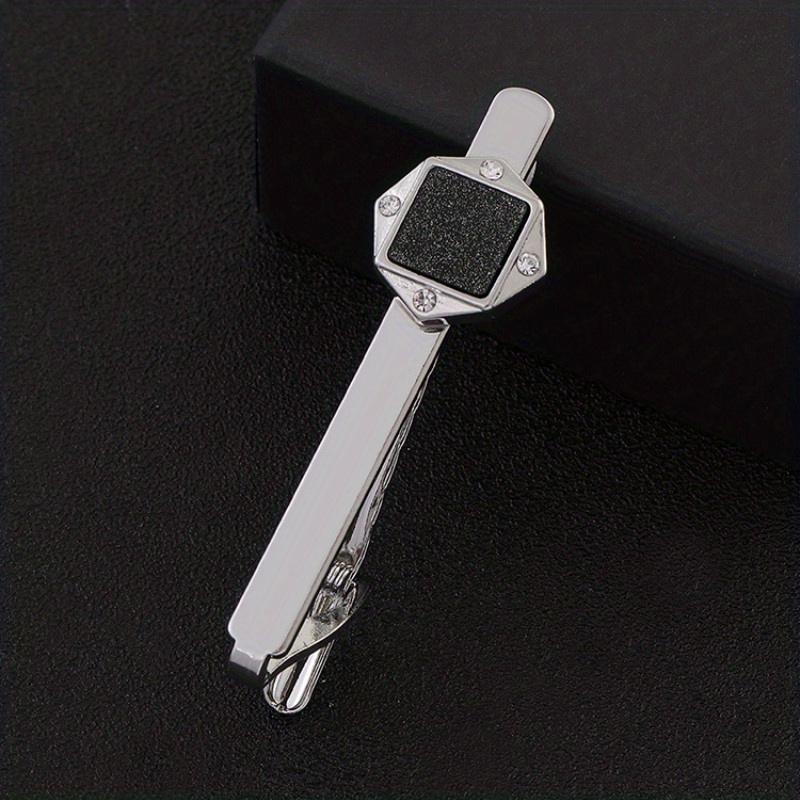 Men's Crystal Tie Clip Wedding Business Necktie Accessories
