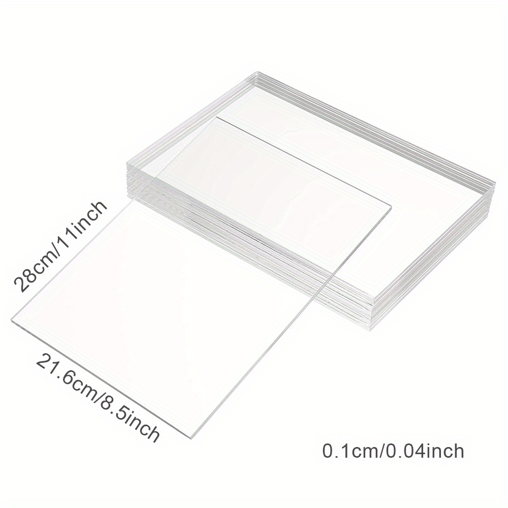 Sheets Thick Clear Pet Panels For Craft Projects Replacement - Temu