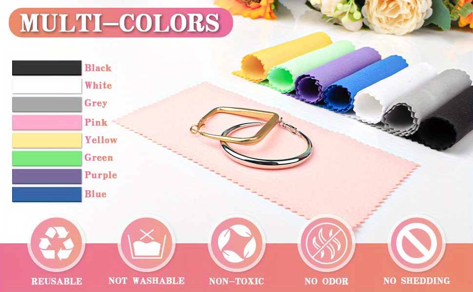 30 Pcs Individually Wrapped Jewelry Cleaning Cloth, 8x16cm Polishing Cloth details 3