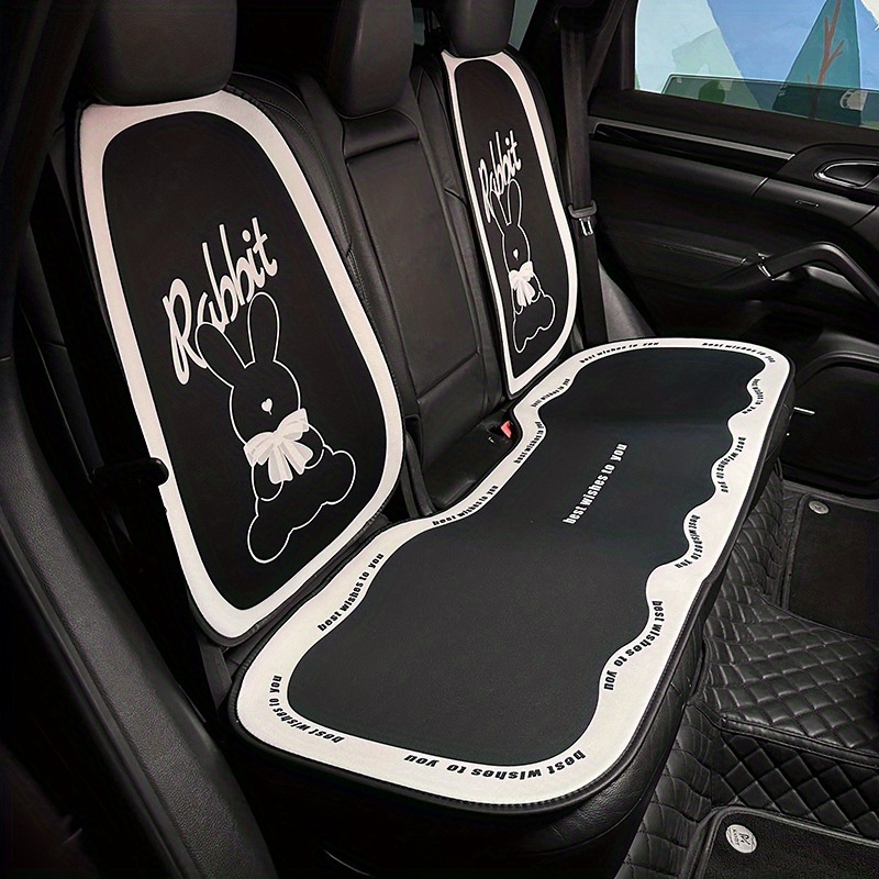 Stay Cool This Summer With Cute Cartoon Rabbit Car Seat Covers! - Temu