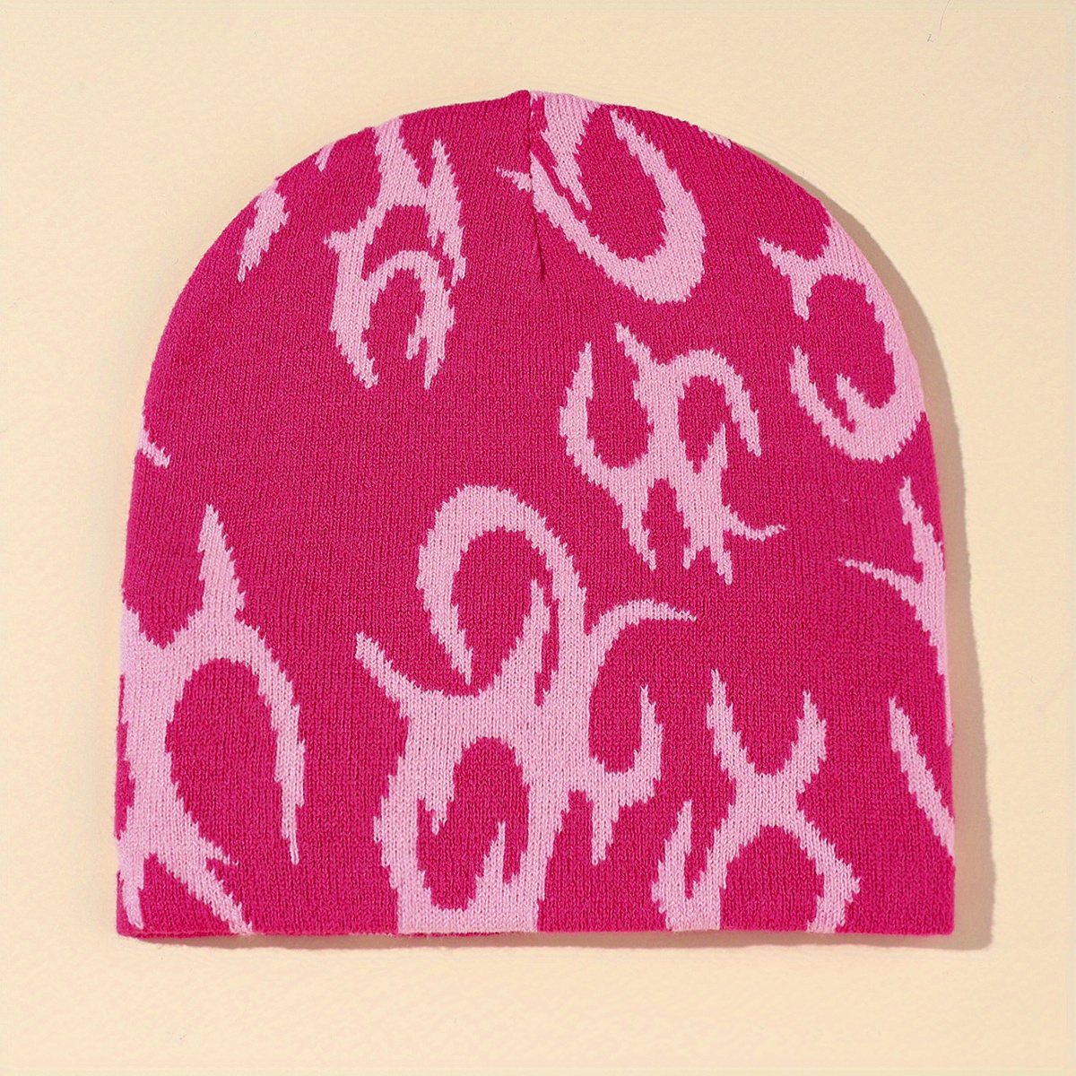 Men's Coldproof Melon Leather Hat Knitted Beanie