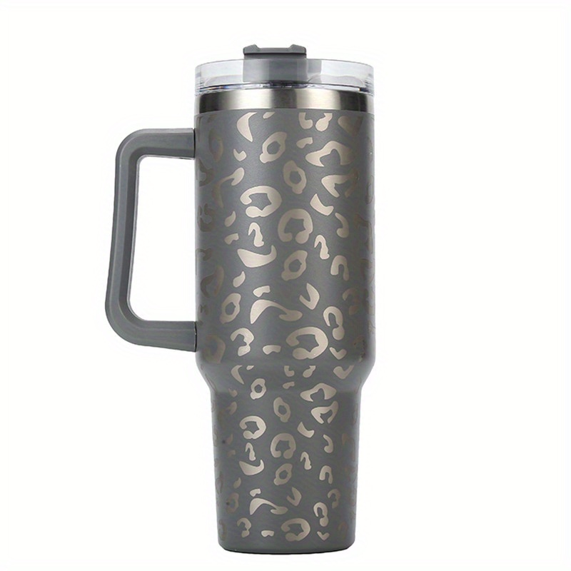 BruMate Toddy 16 oz Onyx Leopard BPA Free Vacuum Insulated Mug