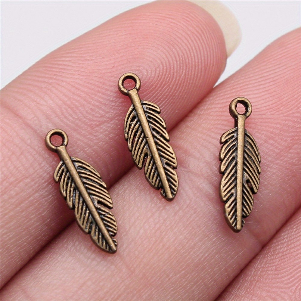 50pcs Assorted Alloy Necklace Pendants, Craft Mixed Keyring Earring  Bracelet Jewelry Making Charms Findings - Gold