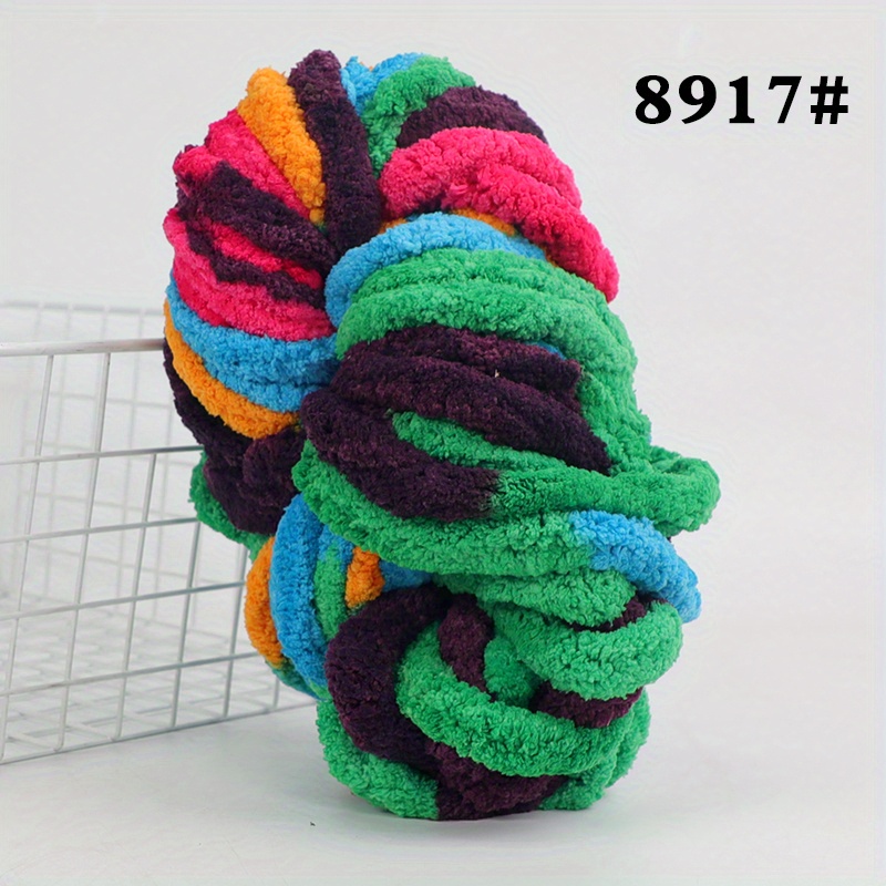 24 Yards Chenille Chunky Yarn Knitting Thick Bulky Diy - Temu