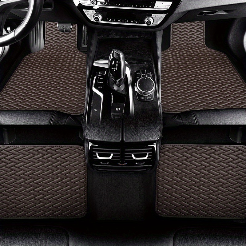 Universal Floor Mat for Car Premium & High Quality Rexine Black