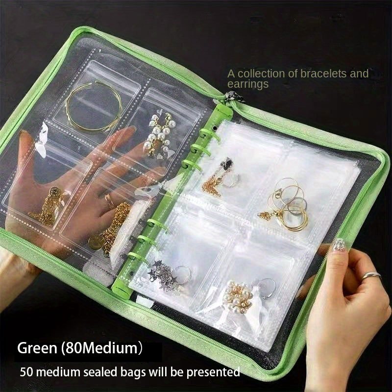 Grids Jewelry Storage Book Anti-Oxidation Rings Necklace Holder Bag  Portable Travel Jewelry Organizer Box - China Jewelry Box and Bracelets  Organizer price