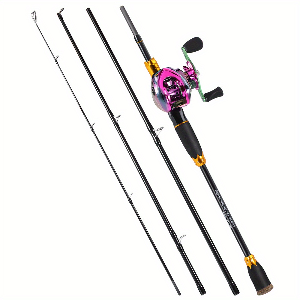 Sougayilang Baitcasting Fishing Rod Reel Combos Portable - Temu