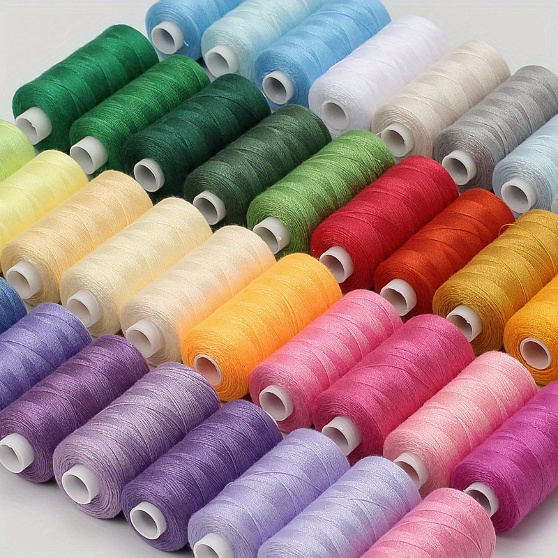 Shuanshuo Sewing Machine thread, Hand stiching ,Sew thread ,Pachwrok work  Cotton Thread ,DIY Sewing tools 10pcs/box 200M/Roll