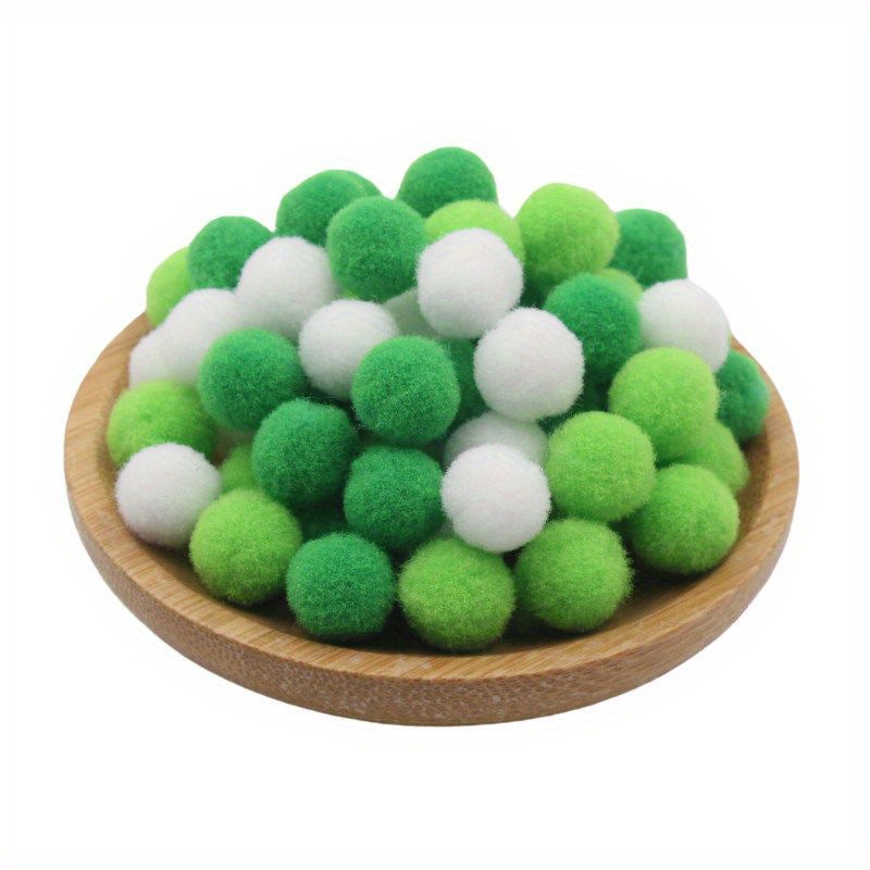 10Pcs Wool Felt Pompoms Ball Poke Mini Fluffy Soft Pom Poms 2cm Handmade  Kids Toys Wedding