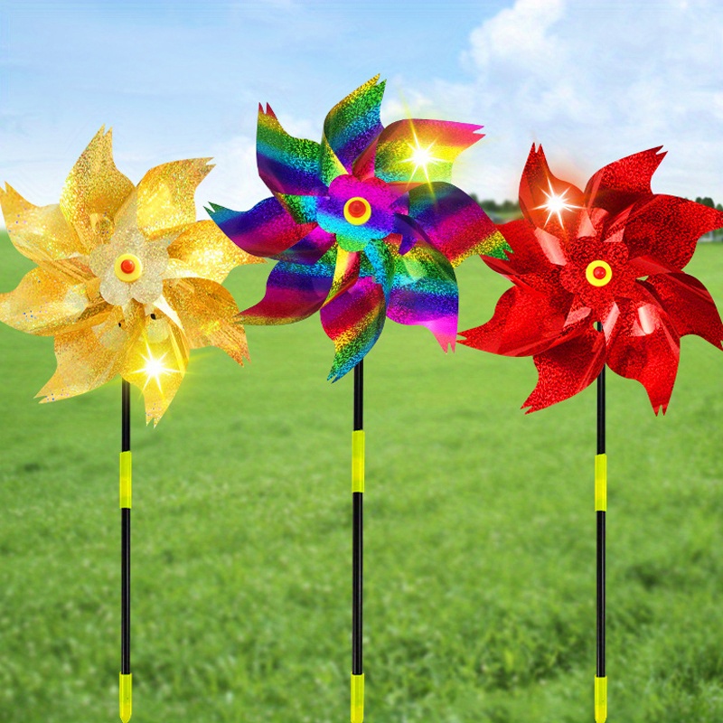 8 Fans Strong Visual Bird Repellent Reflective Pinwheels - Temu United Arab  Emirates