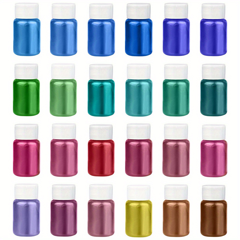 Mica Powder 36 Jars Colors Set - Mica Pigment for Epoxy Resin