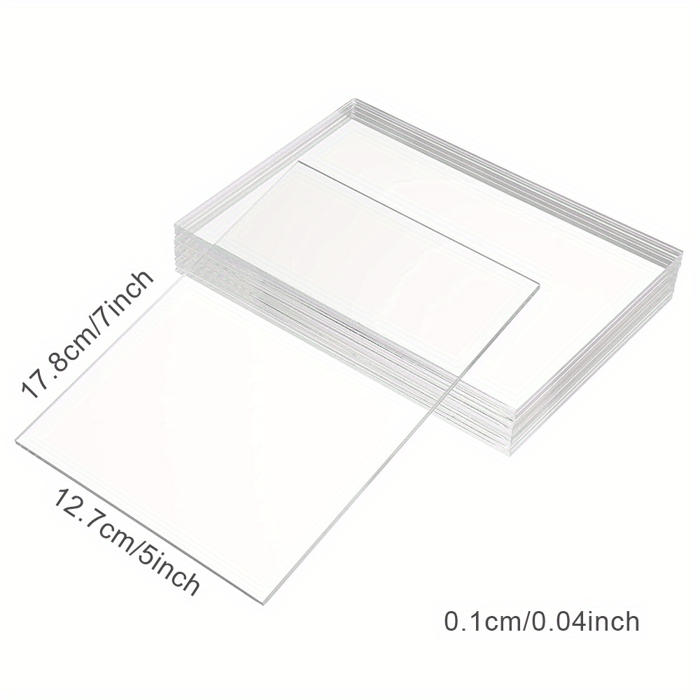 CalPalmy 20 Pack of 8x10” PETG Sheet/Plexiglass Panels 0.040” Thick; Use  for Crafting Projects, Picture Frames, Cricut Cutting and More; Protective