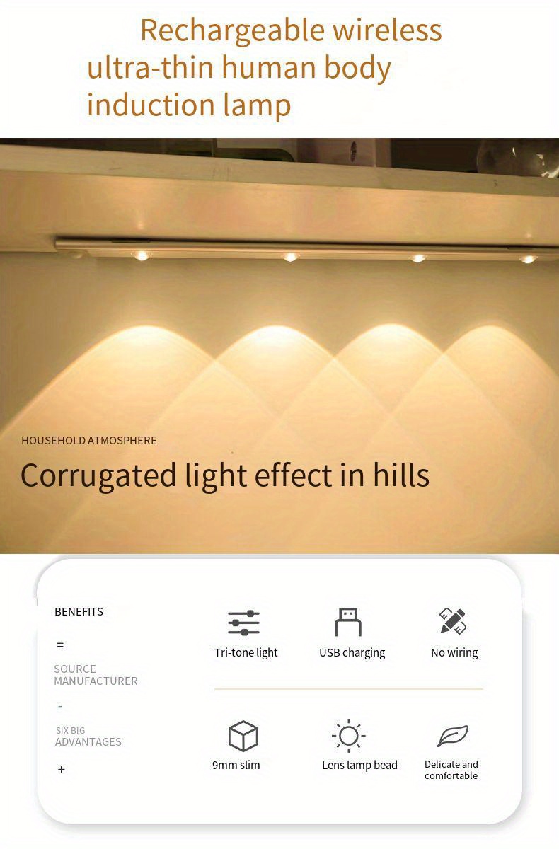 1pc Cat Eye Human Body Induction Light Wardrobe Temu