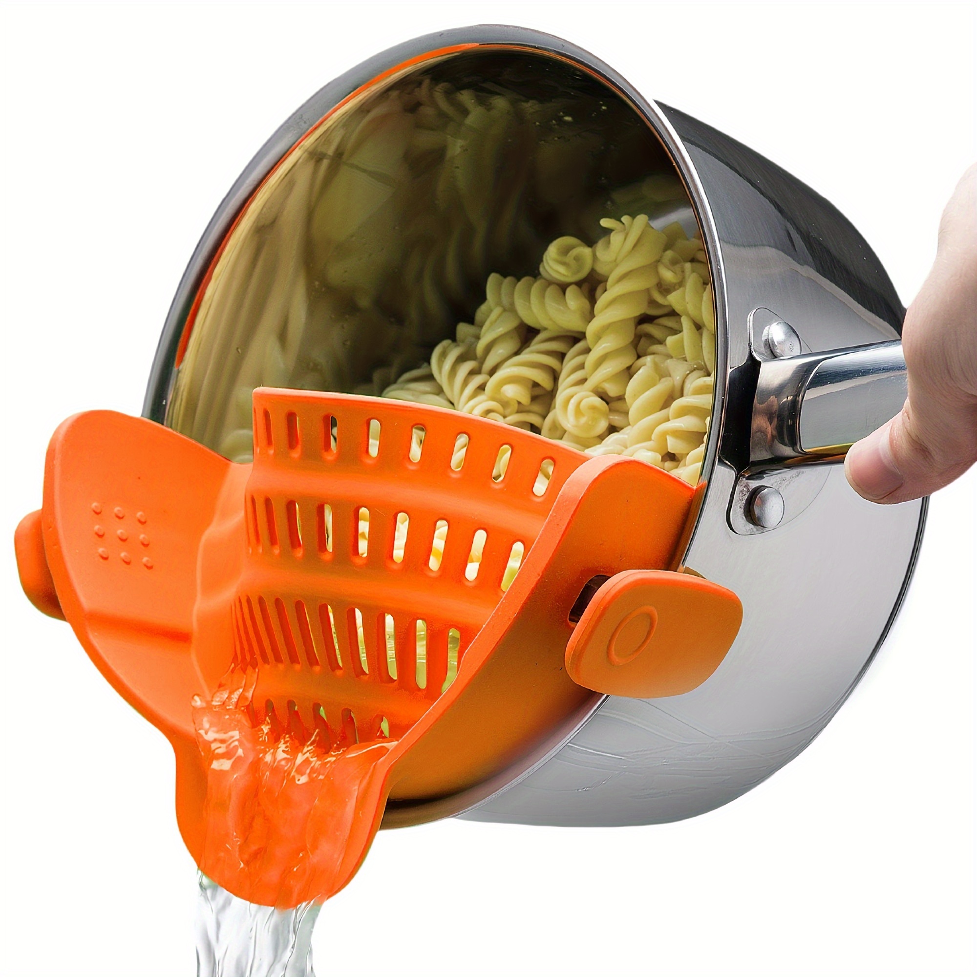 Colador Pasta 1 Pieza Colador Olla Clip Silicona Colador - Temu Chile