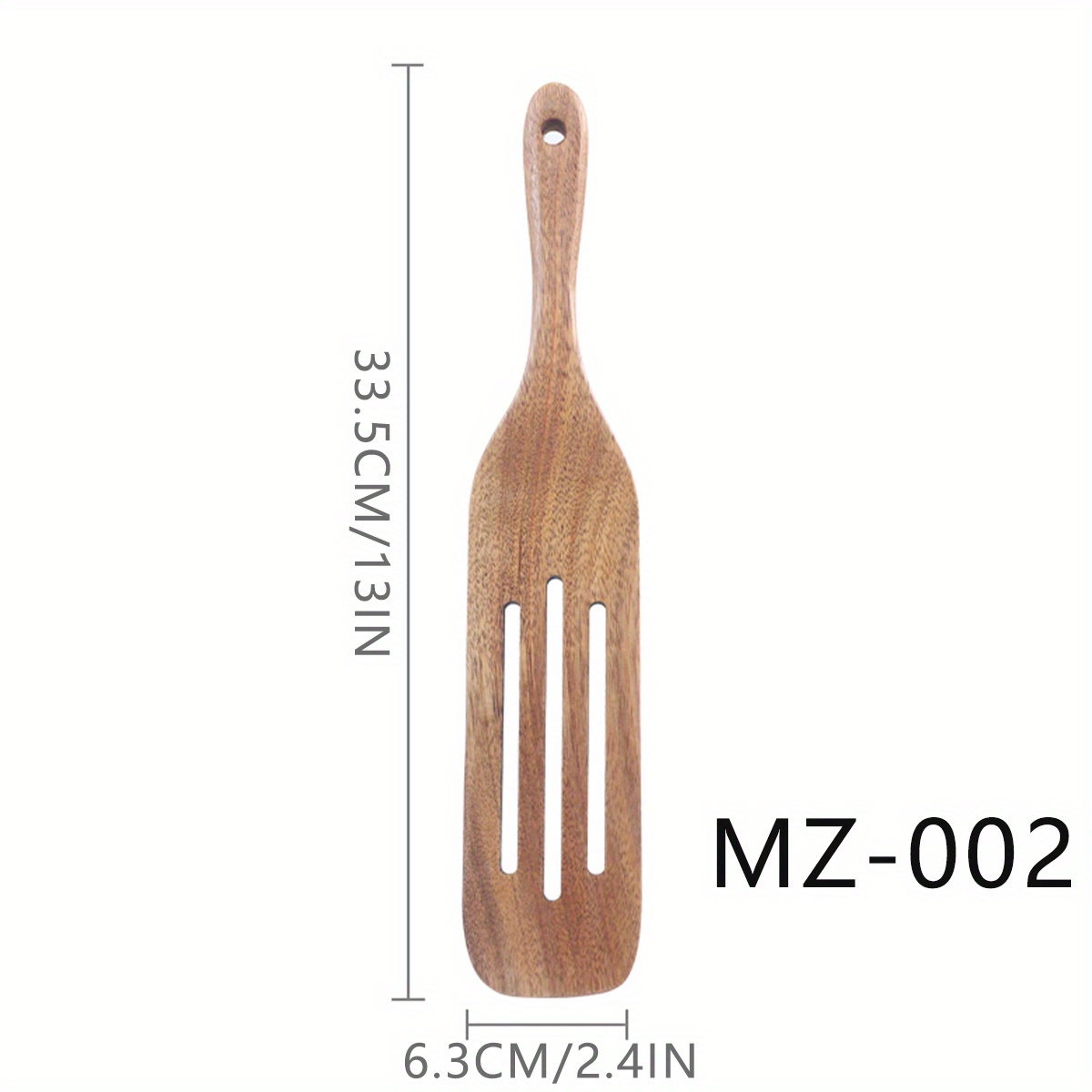 KITEISCAT Cucharas de madera de acacia para cocinar: juego de utensilios de  cocina y cocina de 5 piezas - espátula de madera, cuchara ranurada y para