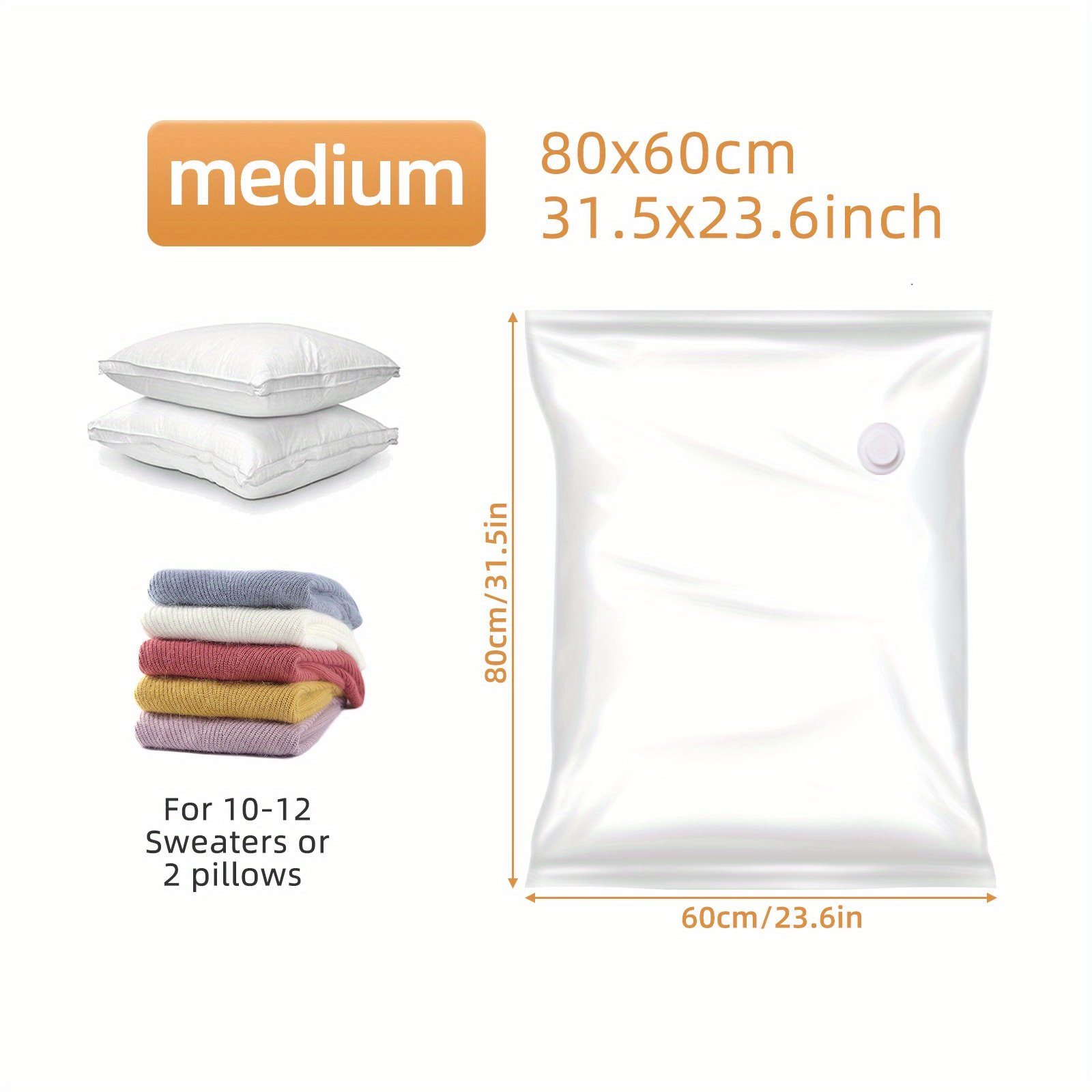 Maximize Your Storage Space With Vacuum Storage Bags - Moisture, Mildew &  Dust-proof Protection For Clothes, Mattress, Blankets & More! - Temu
