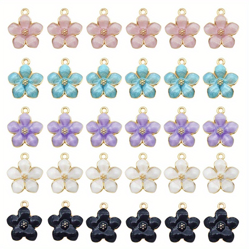 Flower Sakura Charms Pendants Alloy Japanese Kawaii Cherry Charms Diy Necklace  Bracelet Earrings Jewelry Diy Making - Temu