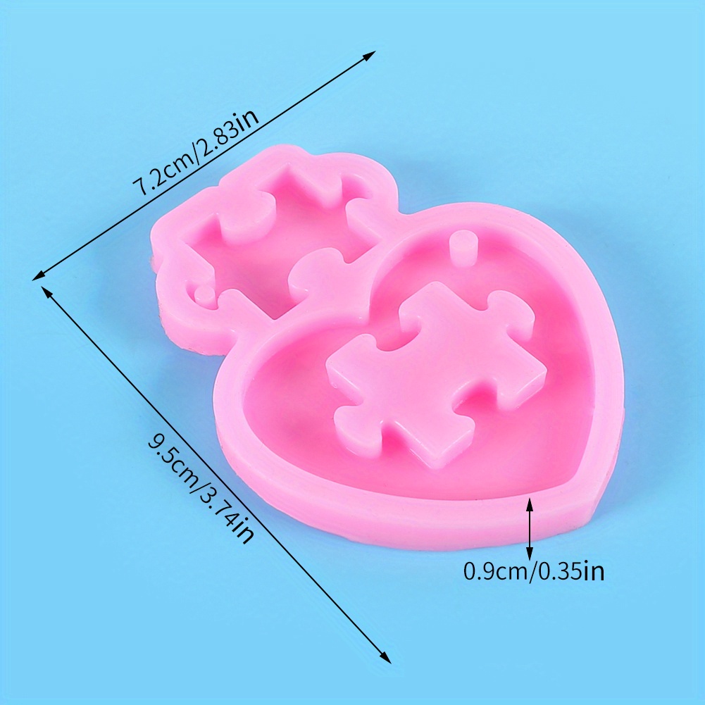 Diy casal presente significado palavras quebra-cabeças design ornamentos  molde de silicone dia dos namorados presente haning chaveiro pingentes molde