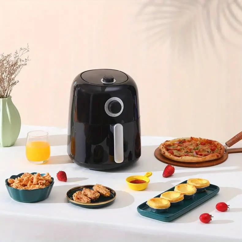 air fryer 3 6qt oven with time temp control air fryer liner intelligent automatic electric fryer new multifunctional large capacity oil free smoke free low fat 110v non stick fryer potato chips roast fried chicken french fries details 2